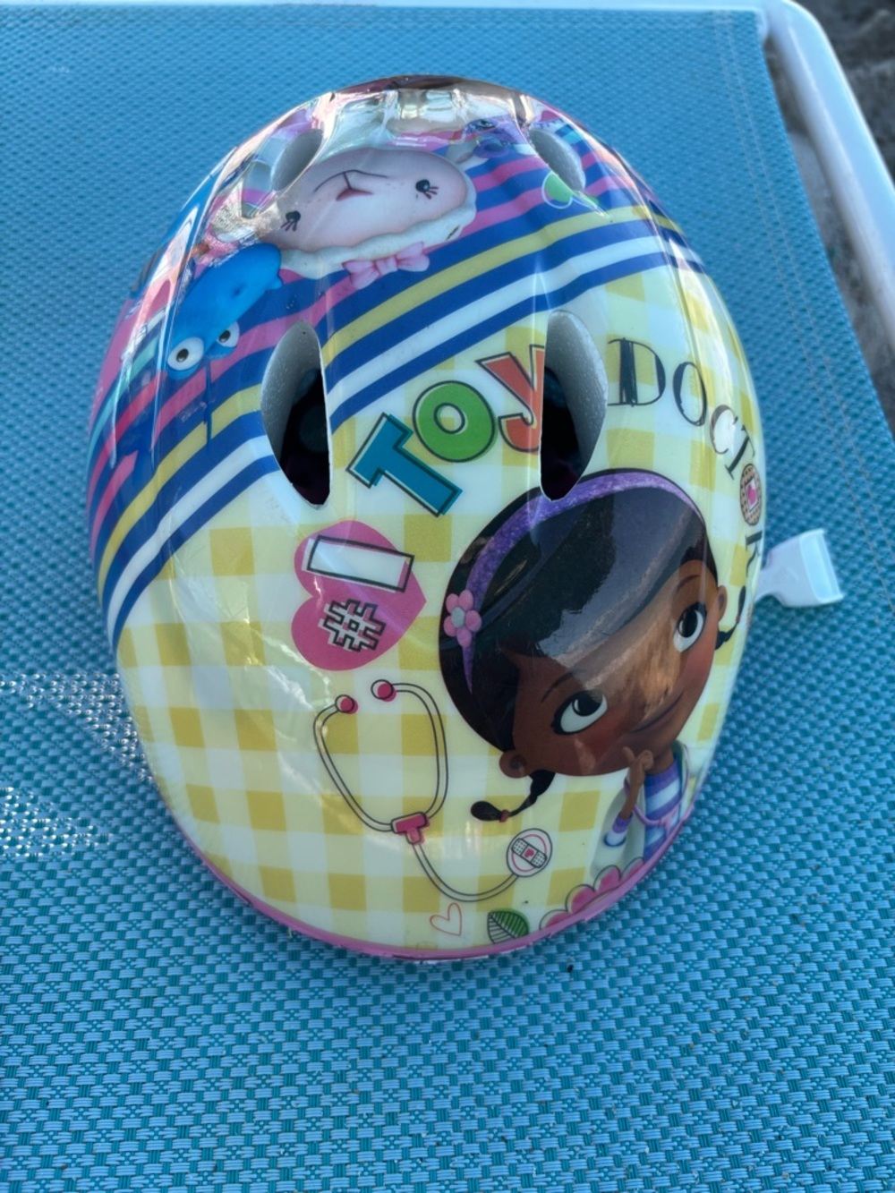 Toddler Doc McStuffins Purple & Yellow Helmet